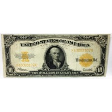 UNITED STATES OF AMERICA 1922 . TEN DOLLARS BANKNOTE . GOLD CERTIFICATE